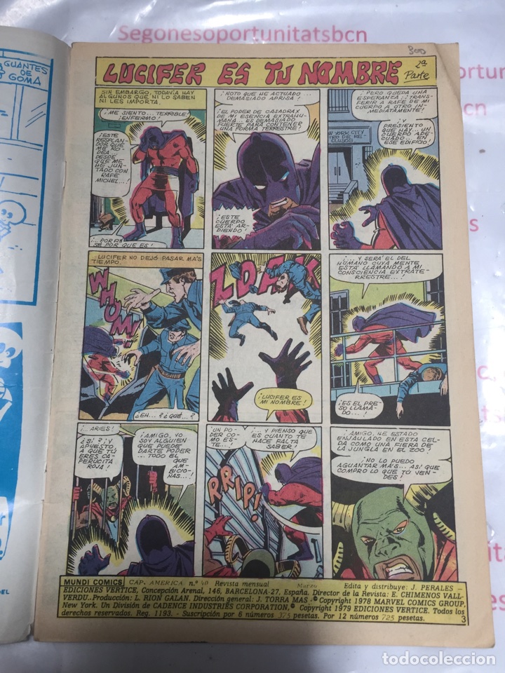 C&oacute;mics: Capitan America n&uacute;mero 40 ediciones Vertice - Foto 2