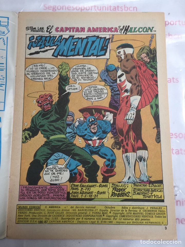 C&oacute;mics: Capitan America n&uacute;mero 44 Volumen 3 ediciones Vertice - Foto 2