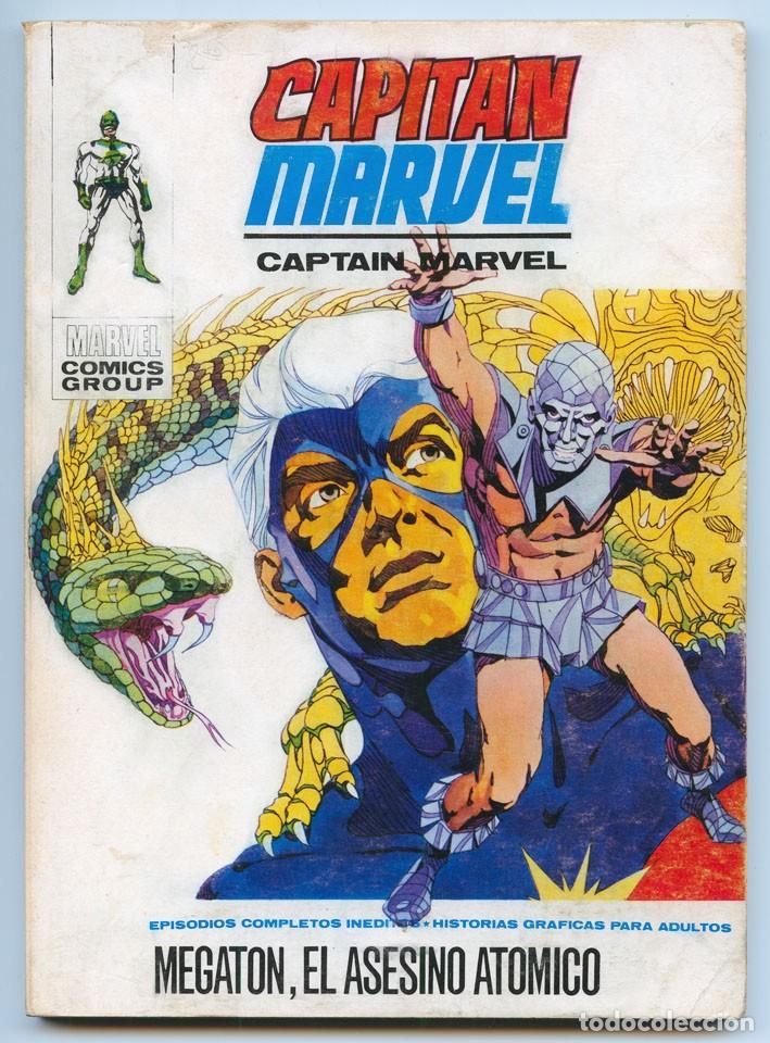 C&oacute;mics: CAPITAN MARVEL (CAPTAIN MARVEL) - N&ordm; 9 - MEGATON, EL ASESINO AT&Oacute;MICO - ED. VERTICE - 1972 - Foto 1
