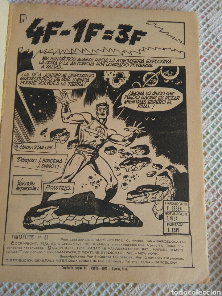 C&oacute;mics: **LOS 4 FANTASTICOS DE MARVEL C&Ograve;MICS GROUP (1973)** - Foto 3