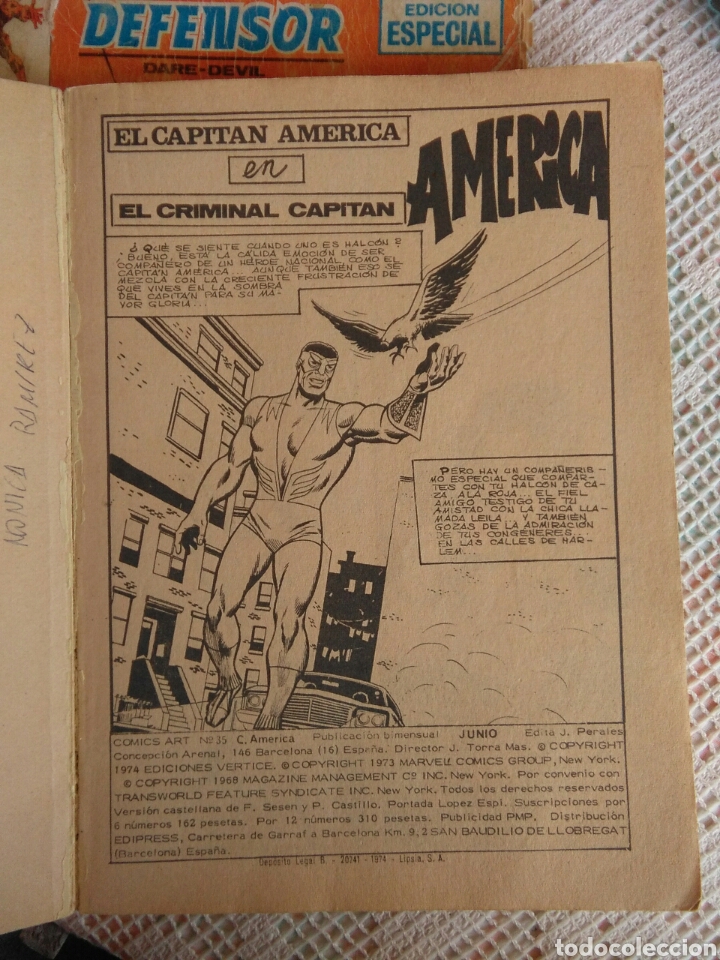 C&oacute;mics: **CAPITAN AMERICA, DE MARVEL C&Ograve;MICS GROUP, No.35 - Foto 4