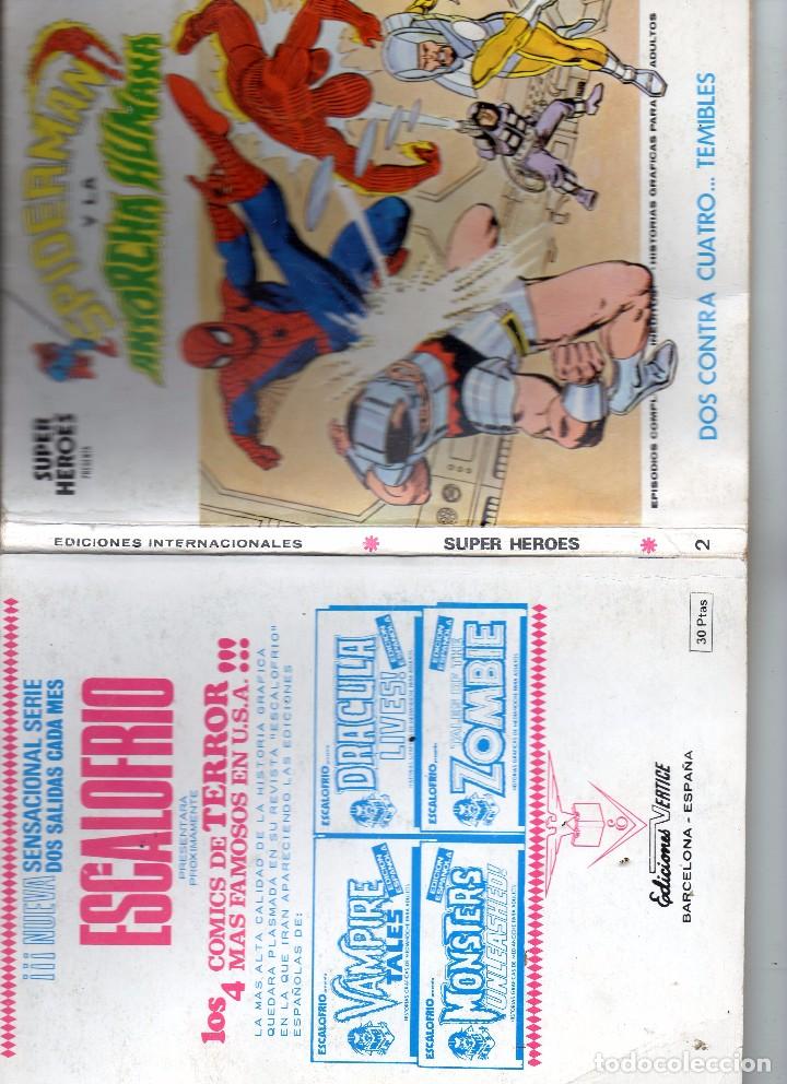 C&oacute;mics: COMIC VERTICE SUPER HEROES VOL1 N&ordm; 2 (BUEN ESTADO) - Foto 3