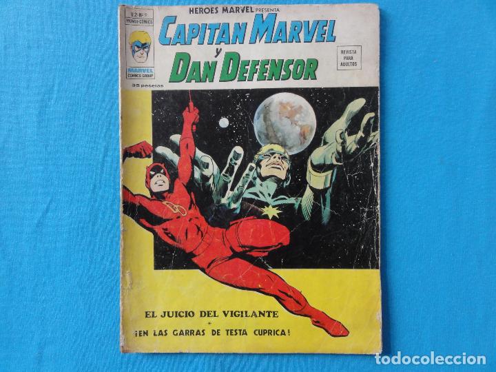 C&oacute;mics: HEROES MARVEL N&ordm; 9. CAPITAN MARVEL Y DAN DEFENSOR. C-20 - Foto 1