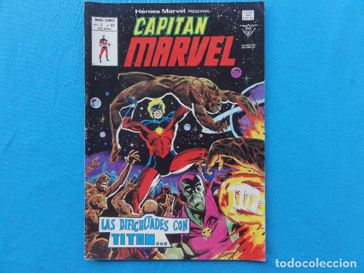 C&oacute;mics: HEROES MARVEL N&ordm; 59. CAPITAN MARVEL. VERTICE. C-20 - Foto 1
