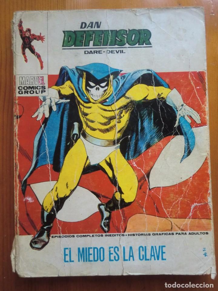 C&oacute;mics: C&oacute;mic DAN DEFENSOR DARE-DEVIL: EL MIEDO ES LA CLAVE N&ordm; 40 (1973) Ediciones V&eacute;rtice. Marvel - Foto 1