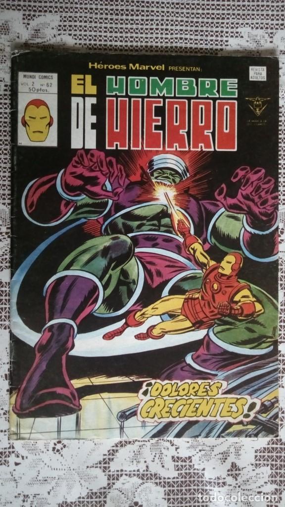 C&oacute;mics: EL HOMBRE DE HIERRO, VOL 2 N&ordm; 62, EDICIONES VERTICE - Foto 1