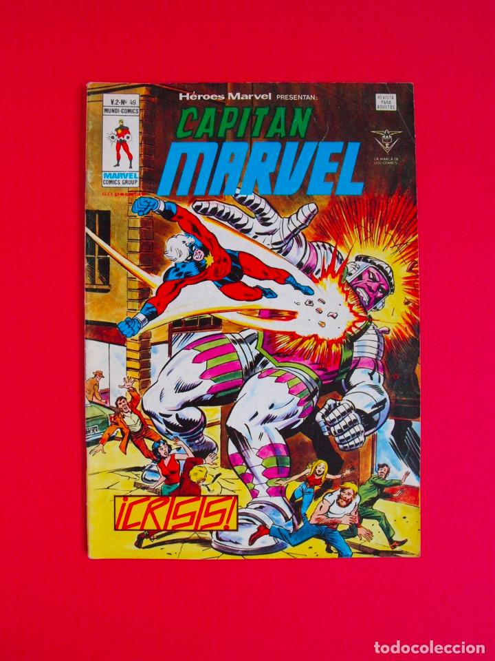 C&oacute;mics: HEROES MARVEL - CAPIT&Aacute;N MARVEL - V.2 N&ordm; 49 - VERTICE 1979 - 40 PTS. - Foto 1