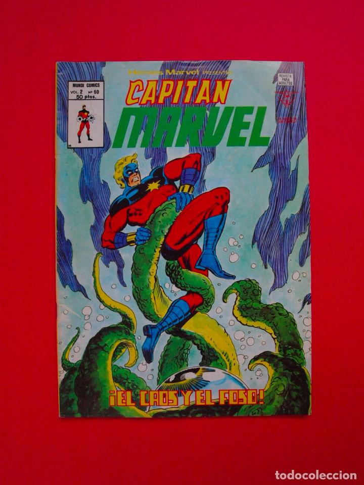 C&oacute;mics: HEROES MARVEL - CAPIT&Aacute;N MARVEL - V.2 N&ordm; 60 - VERTICE 1979 - 50 PTS. - Foto 1