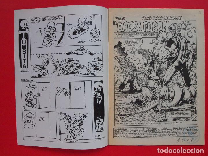 C&oacute;mics: HEROES MARVEL - CAPIT&Aacute;N MARVEL - V.2 N&ordm; 60 - VERTICE 1979 - 50 PTS. - Foto 2