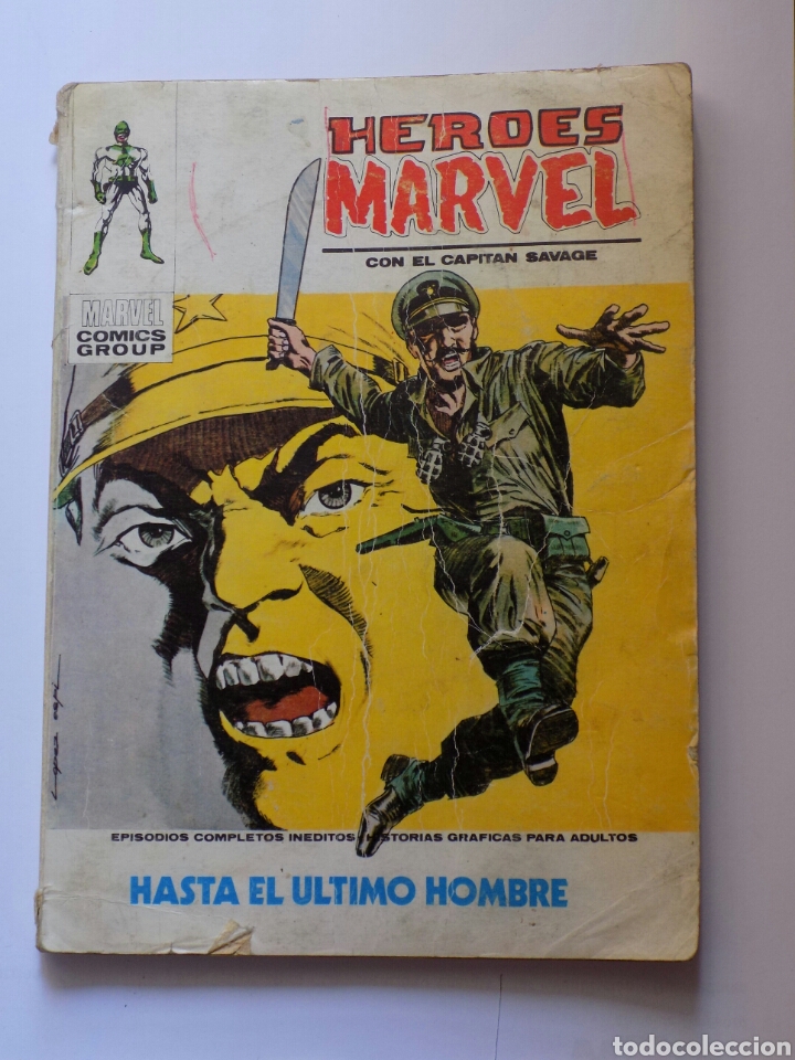 C&oacute;mics: COMIC H&Eacute;ROES MARVEL. HASTA EL &Uacute;LTIMO HOMBRE. 1973. - Foto 1