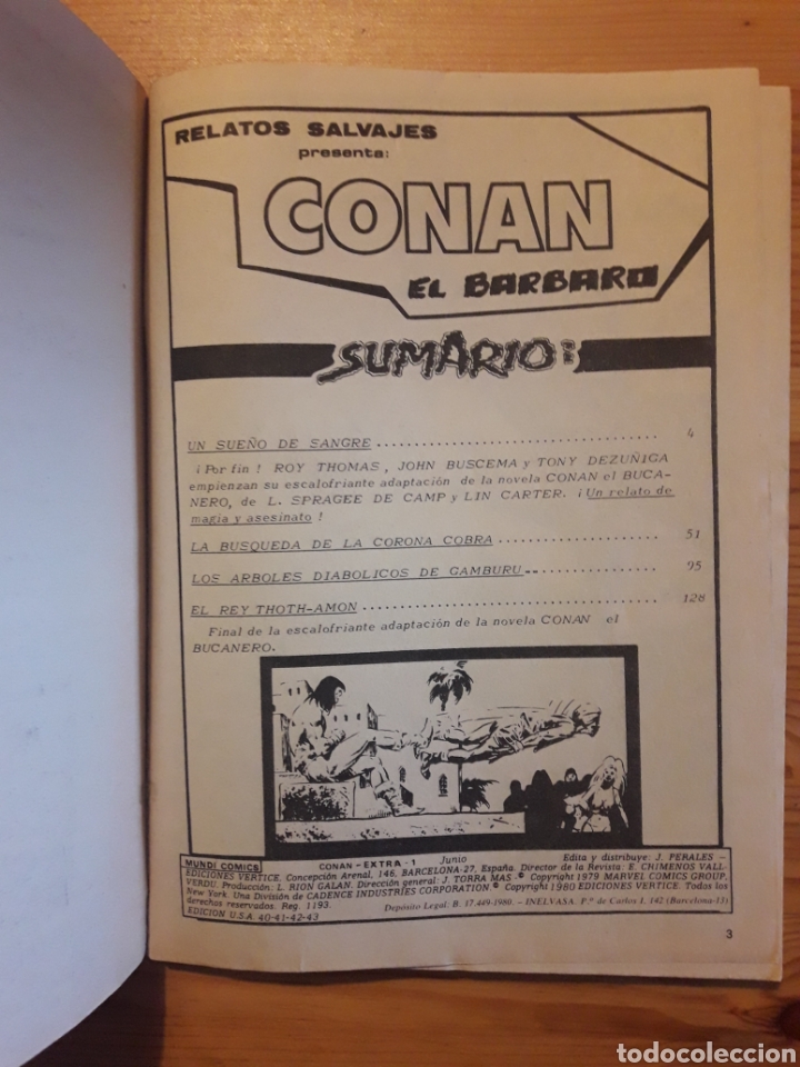 C&oacute;mics: conan el barbaro extra conan el bucanero - Foto 2