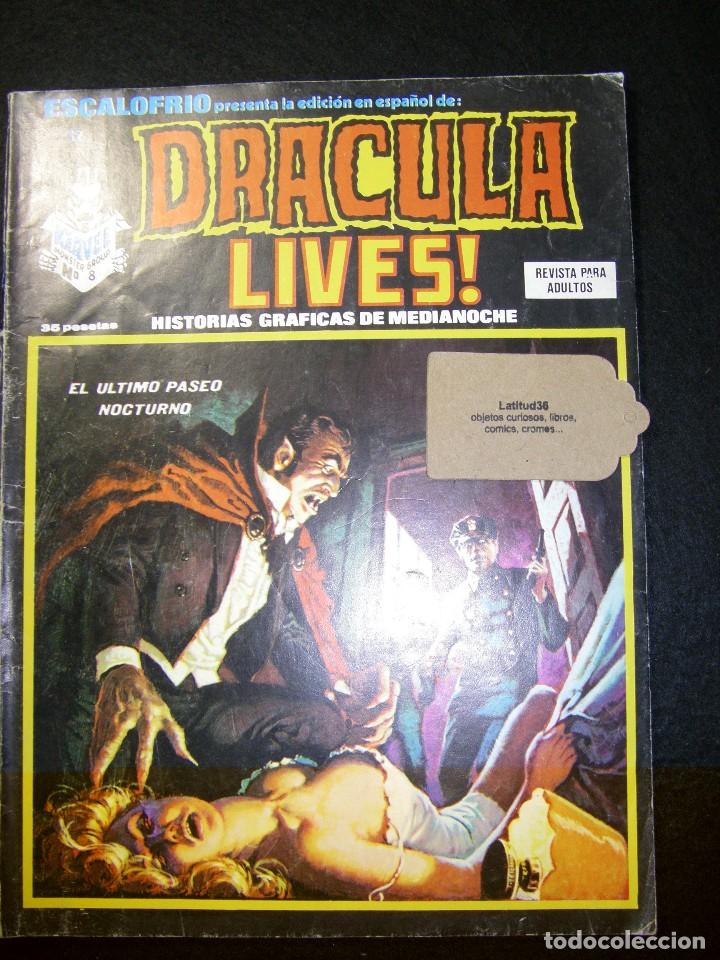 C&oacute;mics: ESCALOFR&Iacute;O 32 dracula lives! n&ordm;8 Monster Marvel Group - Foto 1