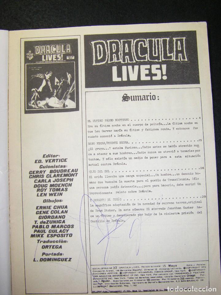 C&oacute;mics: ESCALOFR&Iacute;O 32 dracula lives! n&ordm;8 Monster Marvel Group - Foto 7