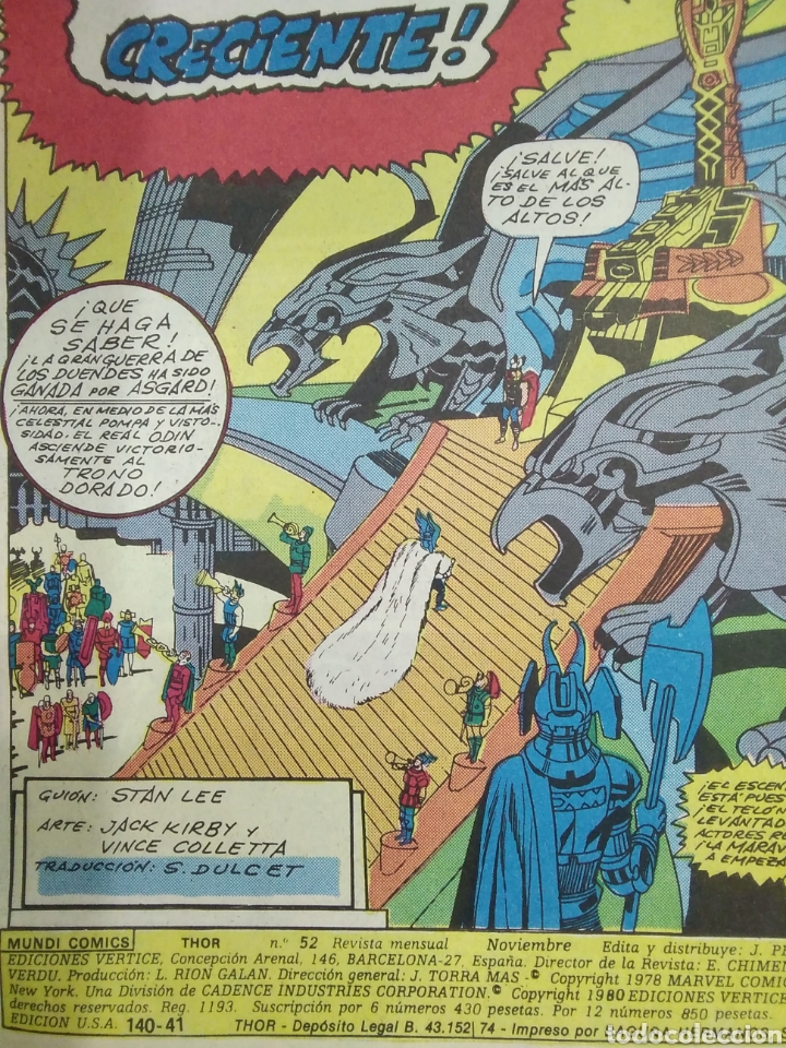 C&oacute;mics: Tebeo comics V&eacute;rtice Thor. Vol. 2 numero 52 - Foto 4