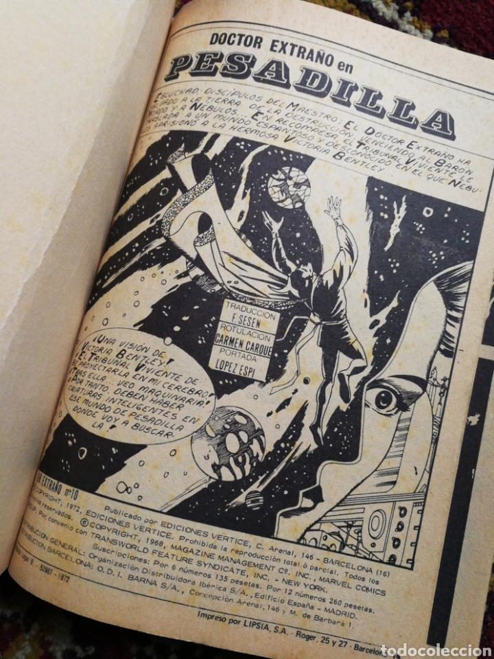 C&oacute;mics: DOCTOR EXTRA&Ntilde;O, PESADILLA!, COMIC GROUP-MARVEL, VERTICE- N&deg;10. - Foto 2