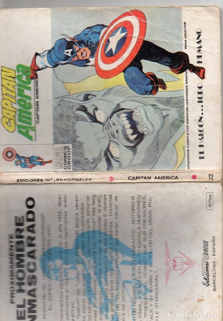 C&oacute;mics: COMIC VERTICE CAPITAN AMERICA VOL1 N&ordm; 32 (NORMAL ESTADO) - Foto 3