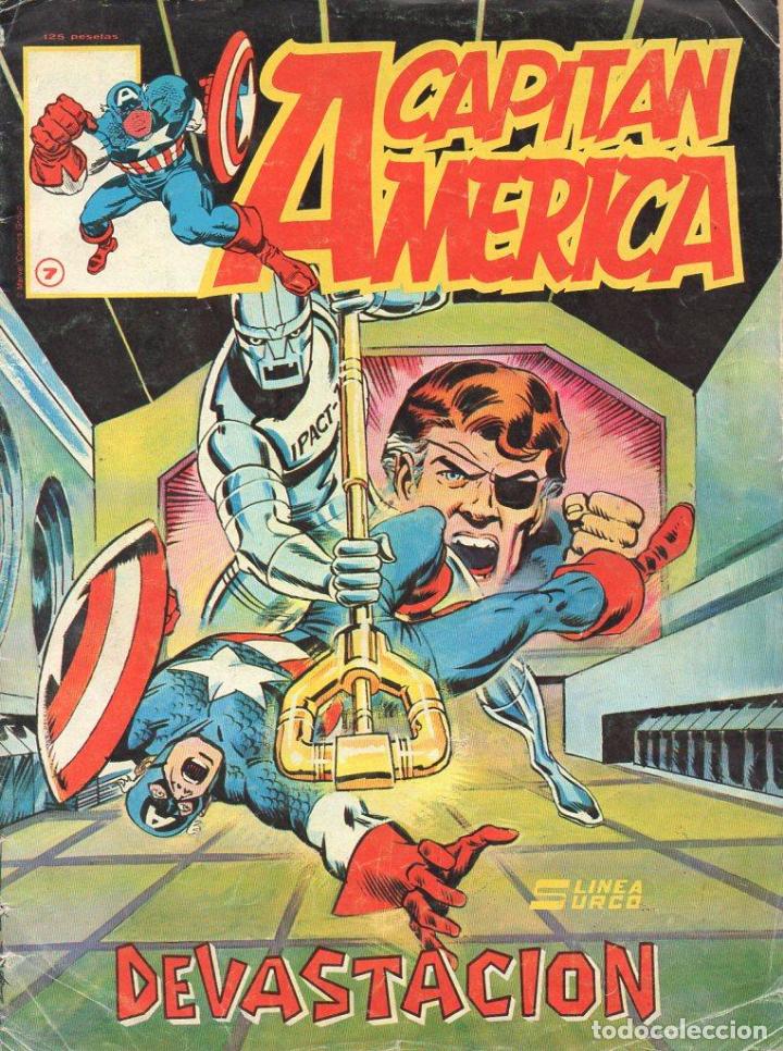 C&oacute;mics: CAPITAN AMERICA N&ordm; 7 - DEVASTACION (SURCO, 1977) - Foto 1