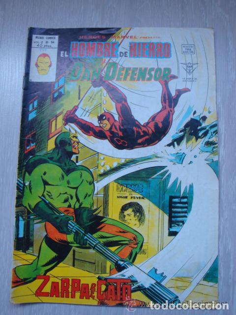 C&oacute;mics: Heroes Marvel volumen 2 numero 54. El Hombre de Hierro y Dan Defensor - Foto 1