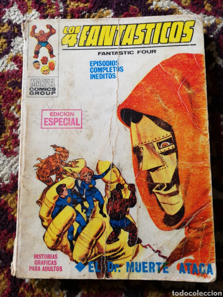 C&oacute;mics: LOS 4 FANTASTICOS- EL DR.MUERTE ATACA, COMIC GROUP-MARVEL, VERTICE- N&deg;9. - Foto 1