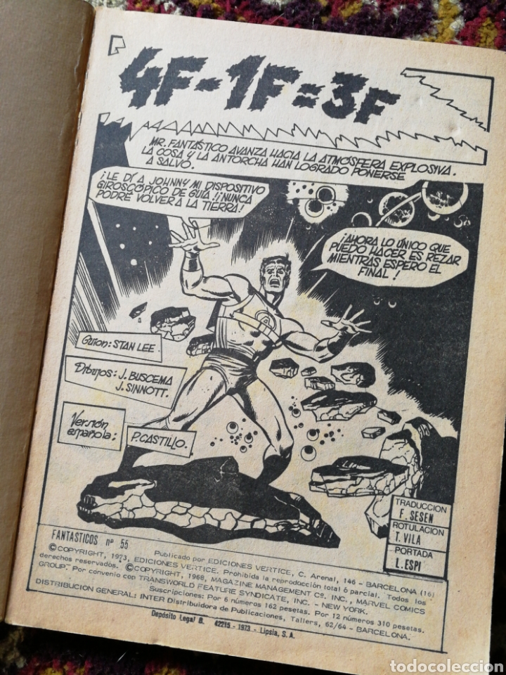 C&oacute;mics: LOS 4 FANTASTICOS- 4F-1F: 3F, COMIC GROUP-MARVEL, VERTICE- N&deg;55. - Foto 2