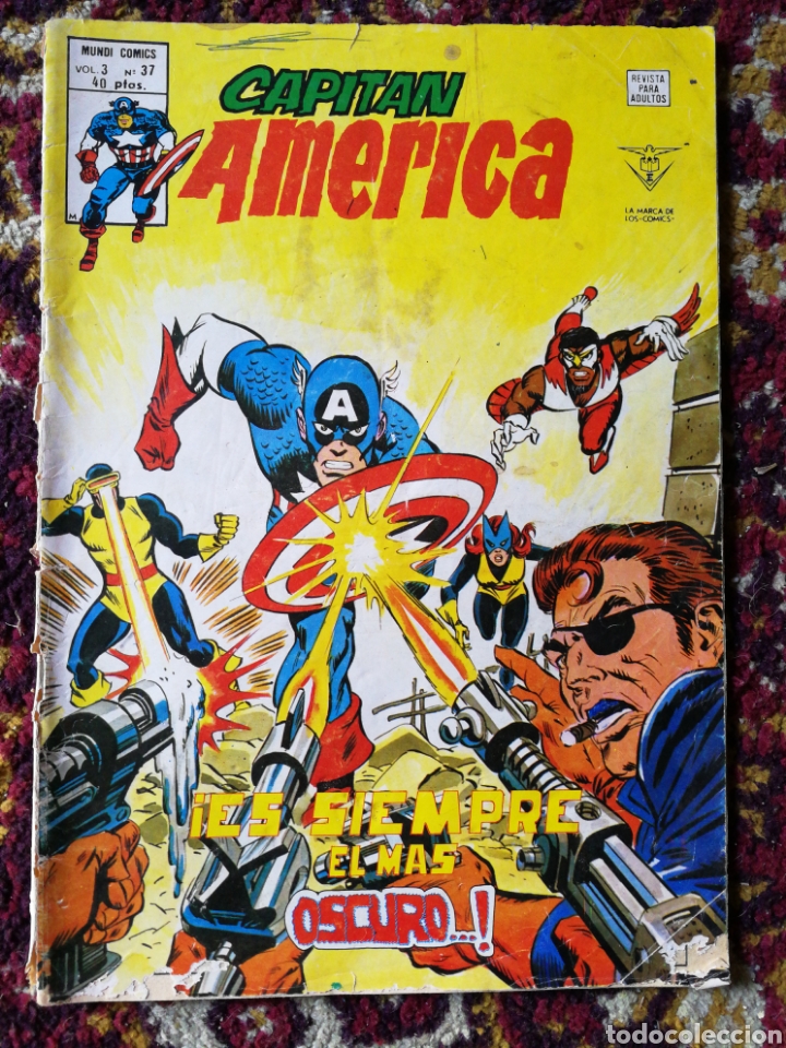 C&oacute;mics: C&Oacute;MIC CAPITAN AMERICA- VERTICE, MUNDI COMICS VOL.3 N&deg;37. - Foto 1