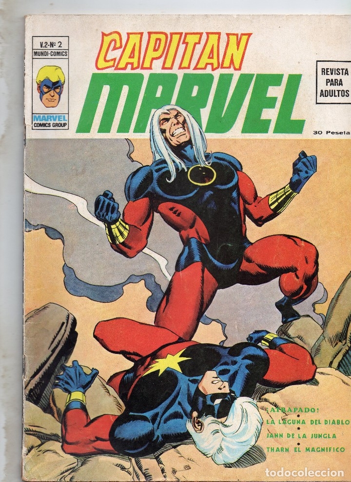 C&oacute;mics: COMIC VERTICE 1974 CAPITAN MARVEL VOL2 N&ordm; 2 (BUEN ESTADO) - Foto 1
