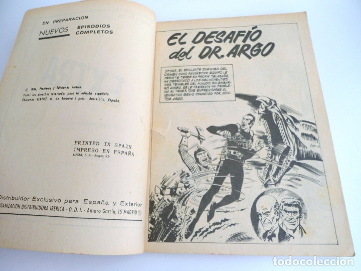 C&oacute;mics: SPIDER n&ordm; 10 - EL DESAFIO DEL Dr. ARGO - EDICIONES INTERNACIONALES VERTICE 1966 - COMPLETO - Foto 6