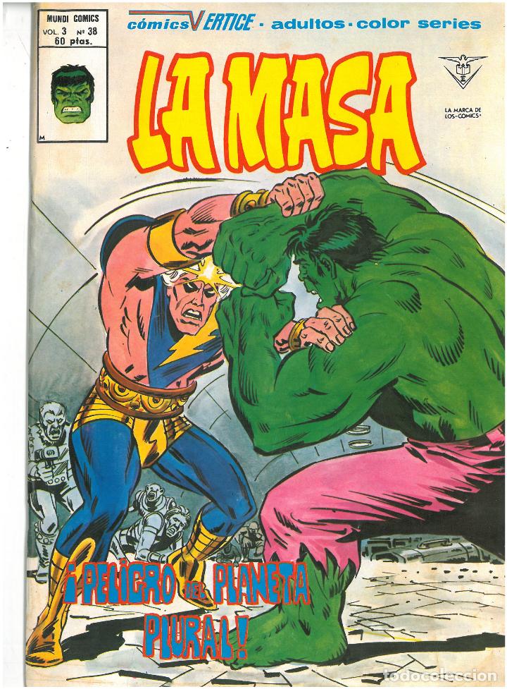 C&oacute;mics: LA MASA. N&ordm; 38. VOLUMEN 3. VERTICE. C-26 - Foto 1
