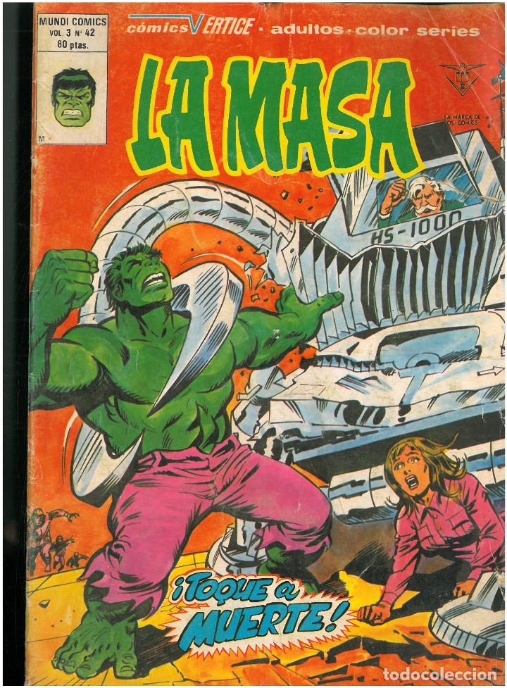 C&oacute;mics: LA MASA. N&ordm; 42. VOLUMEN 3. VERTICE. C-26 - Foto 1