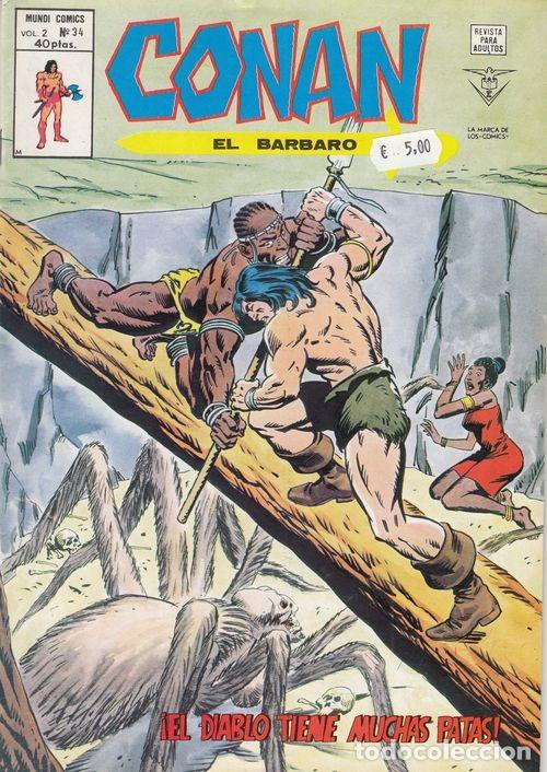 C&oacute;mics: CONAN EL BARBARO VOL 2 N&ordm; 34 - VERTICE - Foto 1