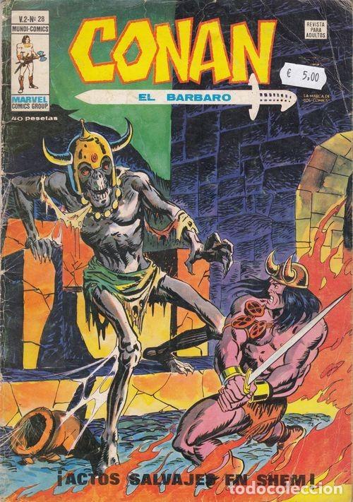 C&oacute;mics: CONAN EL BARBARO VOL 2 N&ordm; 28 - VERTICE - Foto 1