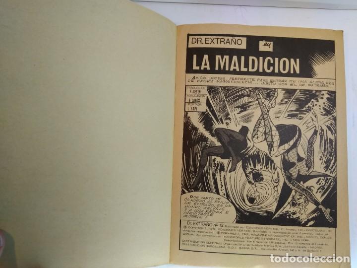 C&oacute;mics: MARVEL COMICS GROUP. DOCTOR EXTRA&Ntilde;O n&ordm; 12: LA MALDICI&Oacute;N. Ediciones V&eacute;rtice 1972. - Foto 2