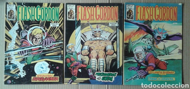 C&oacute;mics: Lote Flash Gordon de Ediciones V&eacute;rtice (1980). Vol. 2, n&uacute;meros 14-17-19. - Foto 1