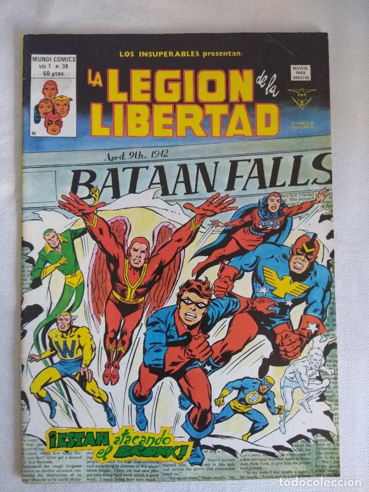 C&oacute;mics: VERTICE/LOS INSUPERABLES N&ordm;34/LA LEGION DE LA LIBERTAD. - Foto 1