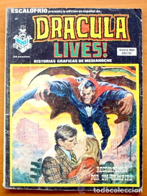 C&oacute;mics: Escalofrio n&ordm; 44 - Ediciones V&eacute;rtice 1975 - Dr&aacute;cula - Marvel n&ordm; 13 - Foto 1