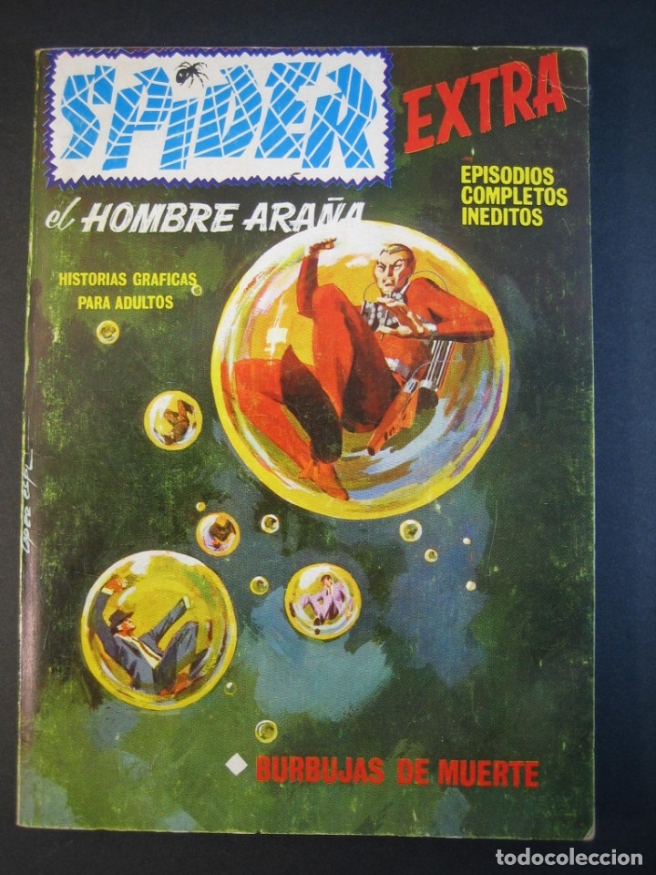 C&oacute;mics: SPIDER (1968, VERTICE) 19 &middot; 1969 &middot; BURBUJAS DE MUERTE - Foto 1