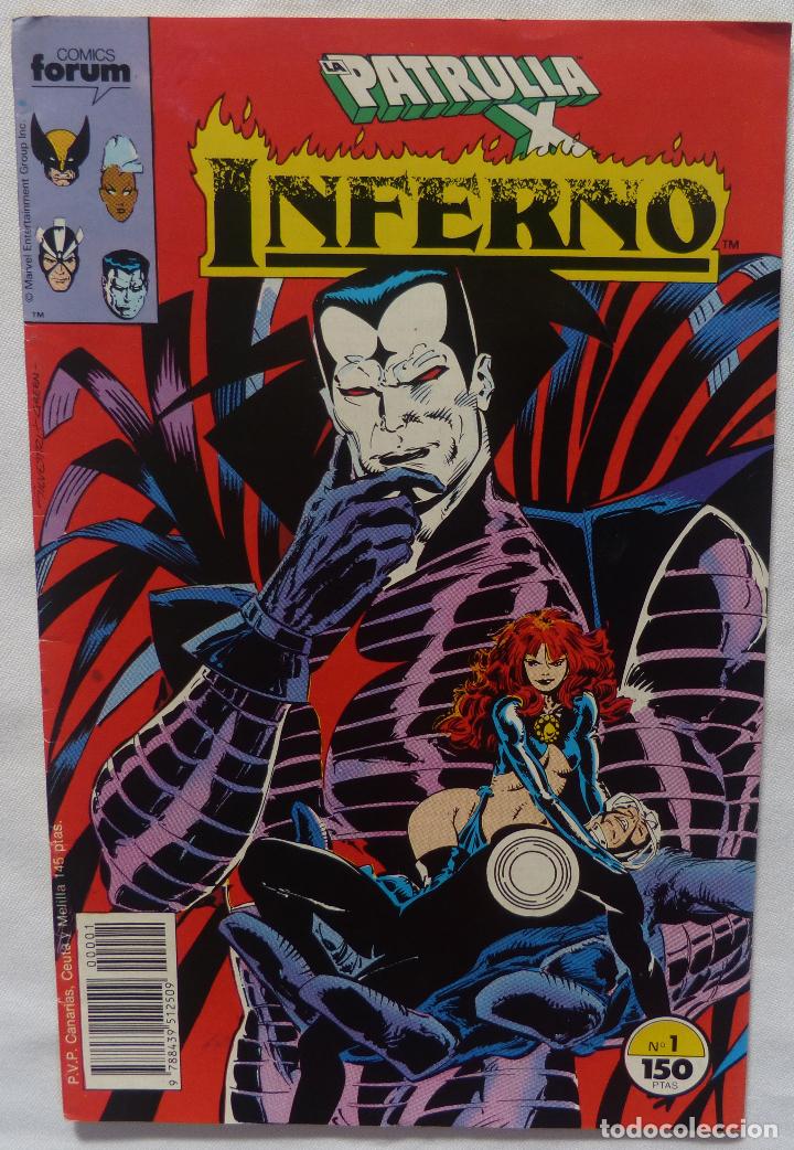 C&oacute;mics: Comic Patrulla X-INFERNO,Numero 1,Comics Forum,1989 - Foto 1