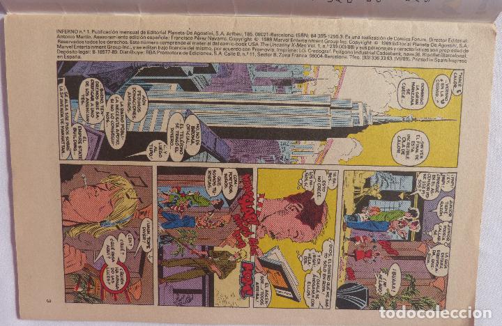 C&oacute;mics: Comic Patrulla X-INFERNO,Numero 1,Comics Forum,1989 - Foto 3