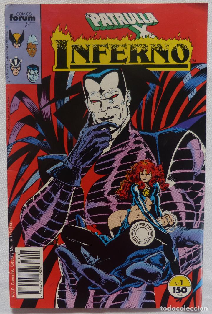 C&oacute;mics: Comic Patrulla X-INFERNO,Numero 1,Comics Forum,1989 - Foto 5