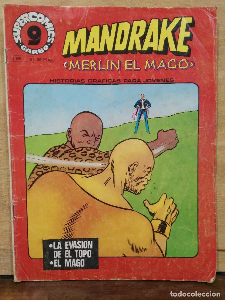 C&oacute;mics: Mandrake, Merl&iacute;n el Mago - N&ordm; 5 Supercomics Garbo - Ed. V&eacute;rtice - Foto 1