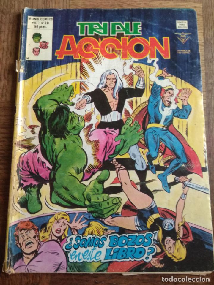 C&oacute;mics: TRIPLE ACCION (LOS DEFENSORES) N&ordm; 20 - VERTICE - Foto 1