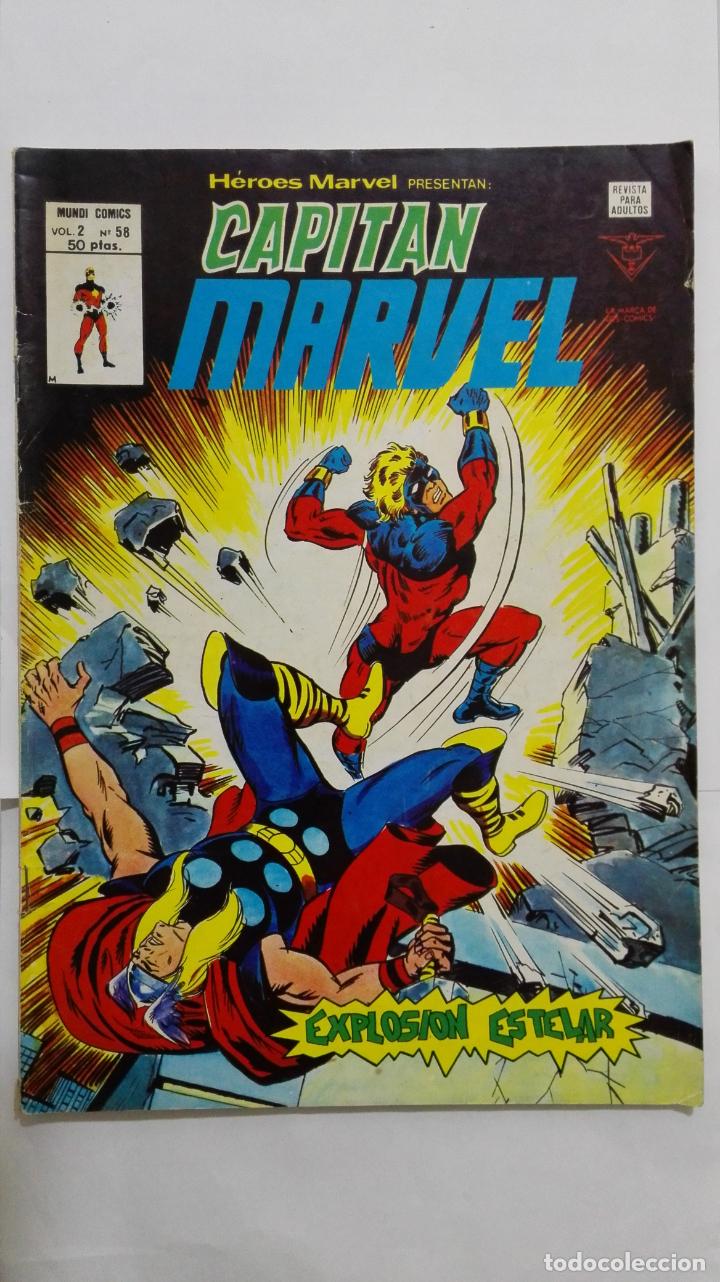 C&oacute;mics: HEROES MARVEL - CAPITAN MARVEL, VOL 2 - N&ordm; 58, EDICIONES VERTICE - Foto 1