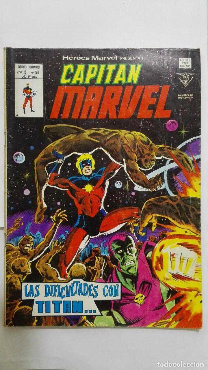 C&oacute;mics: HEROES MARVEL - CAPITAN MARVEL, VOL 2 - N&ordm; 59, EDICIONES VERTICE - Foto 1