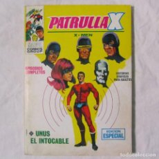 Cómics: PATRULLA X, UNUS EL INTOCABLE, VERTICE. Lote 152485454