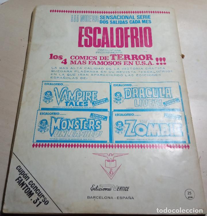 C&oacute;mics: FANTOM N&ordm; 31. VOLUMEN 1.EDICIONES VERTICE.1974. RARO. - Foto 3