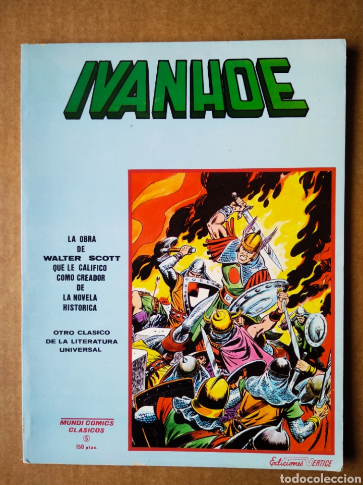 C&oacute;mics: Ivanhoe (Ediciones V&eacute;rtice, 1981). Mundi C&oacute;mics Cl&aacute;sicos n&deg;5. Adaptaci&oacute;n de Marvel Comics. - Foto 1