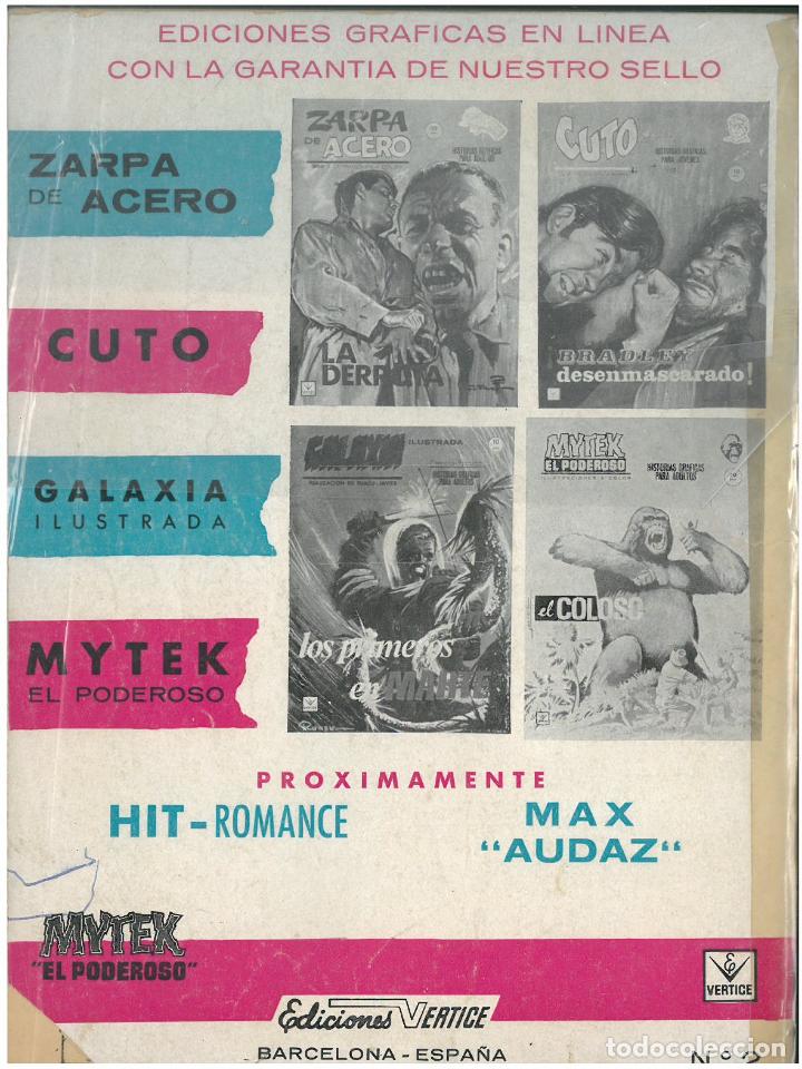 C&oacute;mics: MYTEK EL PODEROSO. N&ordm; 2. EL FIN DEL COLOSO. EDITORIAL VERTICE . C-34 - Foto 2