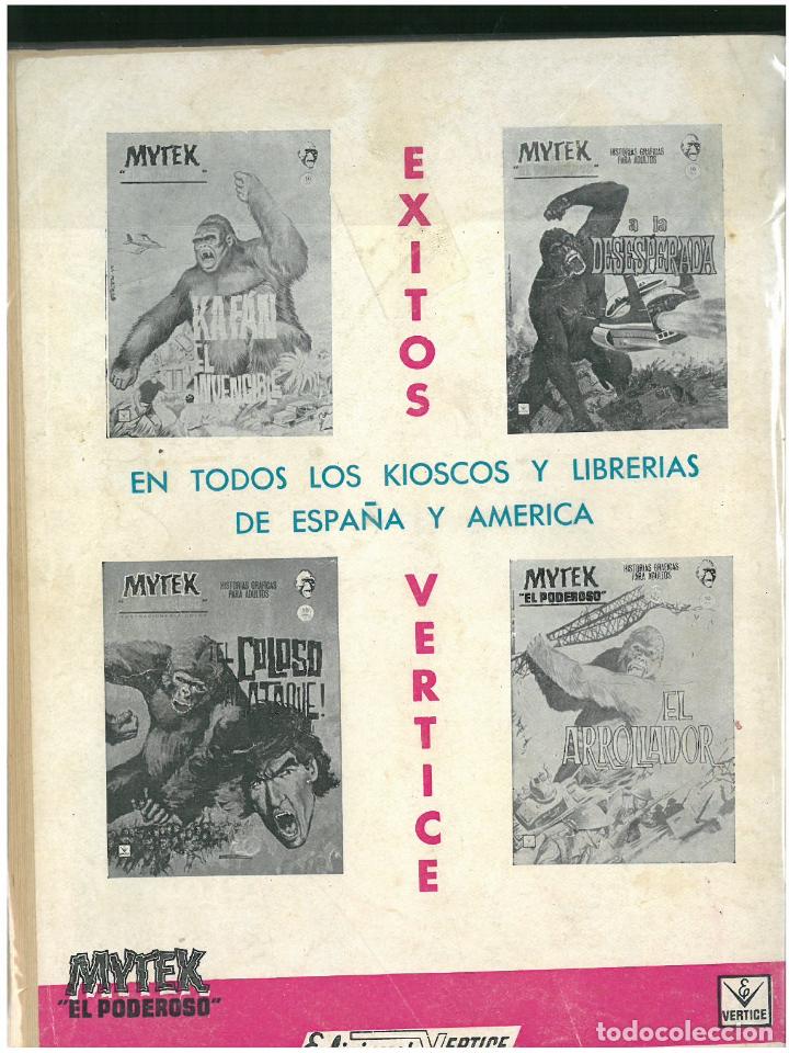 C&oacute;mics: MYTEK EL PODEROSO. N&ordm; 8. ELECTROCUTADO. EDITORIAL VERTICE . C-34 - Foto 2
