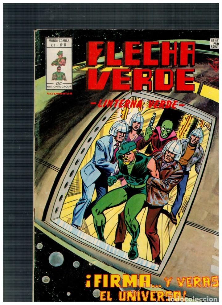 C&oacute;mics: FLECHA VERDE -LINTERNA VERDE- V.1 N&ordm; 8. V&Eacute;RTICE,1978 - Foto 1