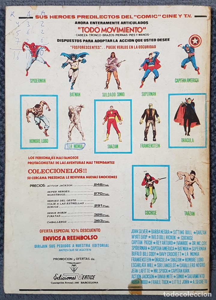 C&oacute;mics: Vol.2 #61 (Vertice, 1976) Spider-man y La Cosa - Foto 2
